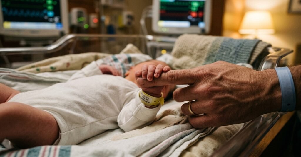 Newborn baby's hand — ciudadanía por nacimiento birthright citizenship